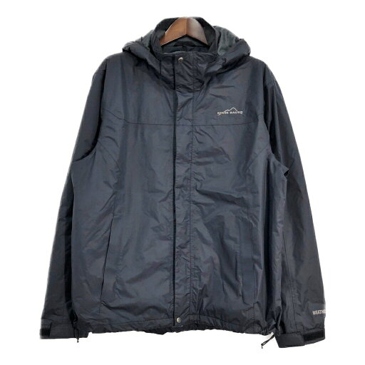Eddie Bauer エディーバウアー WEATHEREDGE マウンテンパーカー アウトドア ブラック (メンズ L) 中古 古着 R8655