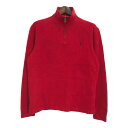 Polo by Ralph Lauren ポロ ラルフローレン ドライバーズニットセーター レッド (メンズ M) 中古 古着 R8905