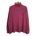 Polo by Ralph Lauren ポロ ラルフローレン ドライバーズニットセーター 大きいサイズ ワンポイントロゴ (メンズ XXL) 中古 古着 R8941