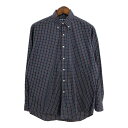 90年代 RALPH LAUREN ラルフローレン BLAKE ボタンダウン 長袖シャツ チェック マルチカラー (メンズ M) 中古 古着 R9005(4)
