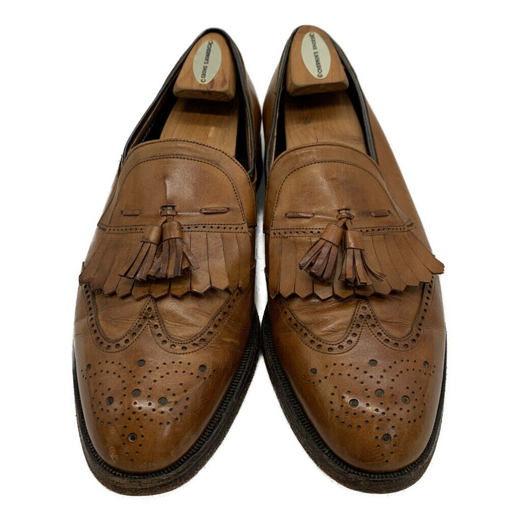 80年代 FLORSHEIM フローシャイム インペリアル キルトタッセルローファー レザーシューズ ブラウン (メンズ 9 D) 中古 古着 KA1608