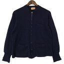 50年代 Johnny Coat ウールジャケット ヴィンテージ ネイビー (メンズ L相当) 中古 古着 A1323
