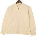 50年代 O&O Sporting goods ウール カーディガン ヴィンテージ ホワイト (メンズ L相当) 中古 古着 A1336(4)