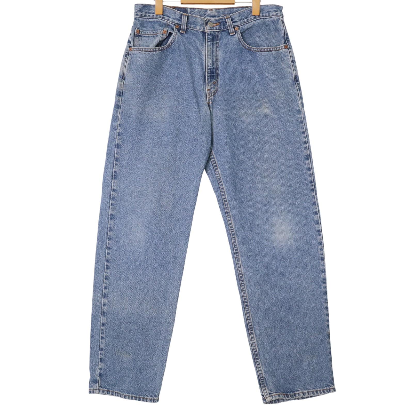 00年代 USA製 Levi's リーバイス 550 デニムパンツ ブルー (メンズ W34 L30) 中古 古着 A1424