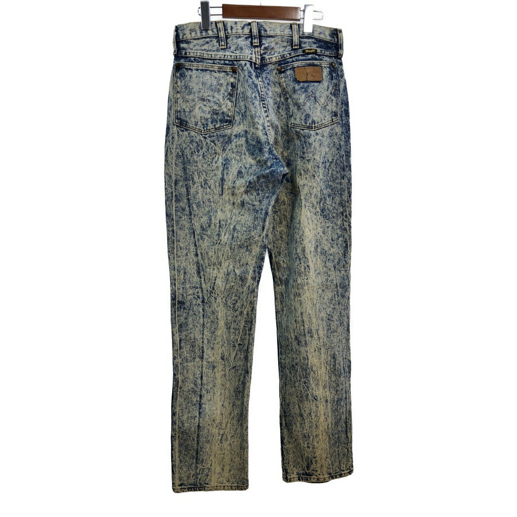 80年代 USA製 Wrangler ラングラー 13MWZHD デニムパンツ ライトブルー (メンズ W33 L36) 中古 古着 R9352