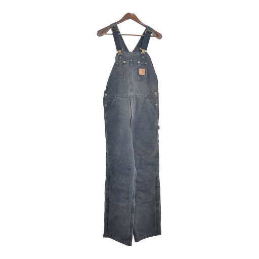 Carhartt カーハート オーバーオール ブラック (メンズ W34 L34) 中古 古着 R9385 Carhartt カーハート オーバーオール ブラック (メンズ W34 L34) 中古 古着 R9385