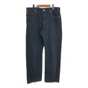 Levi's リーバイス 505 デニムパンツ 後染め ブラック (メンズ W36 L29) 中古 古着 R9394(4)