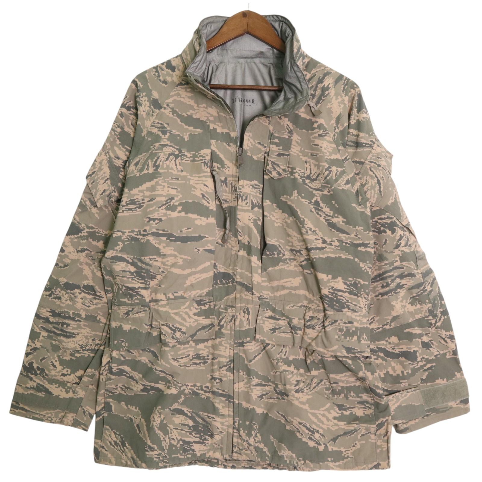 乐天商城 - 米軍実物 U.S.AIRFORCE APECS GORETEXパーカージャケット ミリタリー ABUカモ (メンズ MEDIUM REGULAR) 中古 古着 A1504
