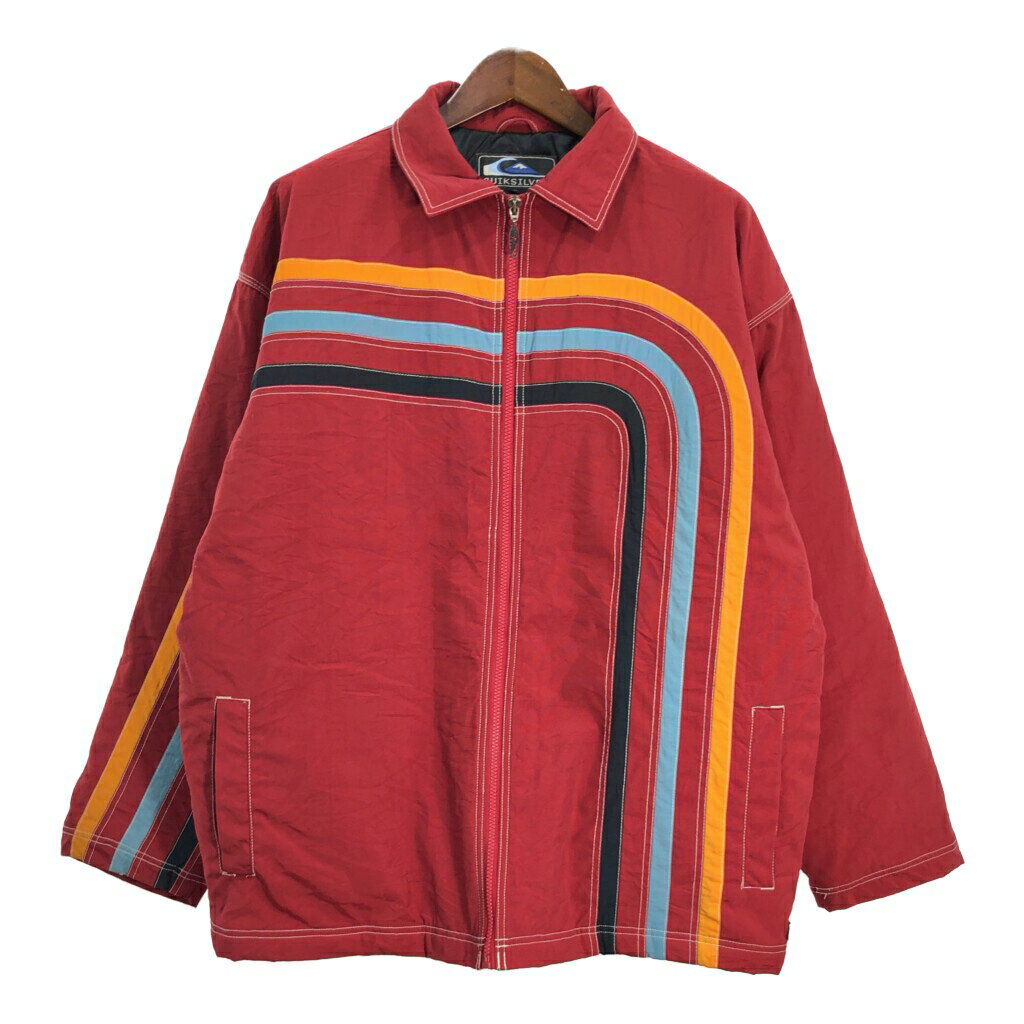 クイックシルバー　赤✖️黒　ダウンジャケット OUTLET】Quiksilver QUIK DOWN JACKET @2buy