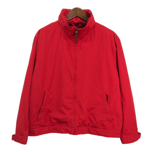 Polo by Ralph Lauren ポロ ラルフローレン ウィンドブレーカージャケット 大きいサイズ レッド (メンズ XXL) 中古 古着 R9608 Polo by Ralph Lauren ポロ ラルフローレン ウィンドブレーカージャケット 大きいサイズ レッド (メンズ XXL) 中古 古着 R9608