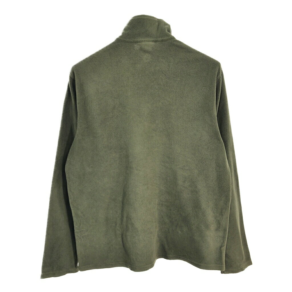 THE NORTH FACE ノースフェイス ハーフジップ フリースジャケット アウトドア グリーン (メンズ L) 中古 古着 R9634