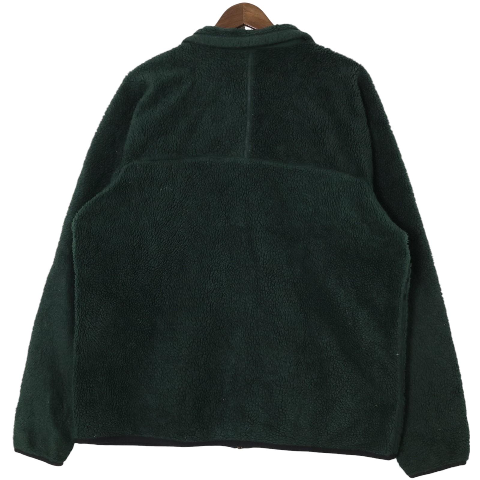 90年代 USA製 patagonia パタゴニア Retro-X レトロX フリースジャケット 初期 アウトドア グリーン (メンズ XL) 中古 古着 A1557