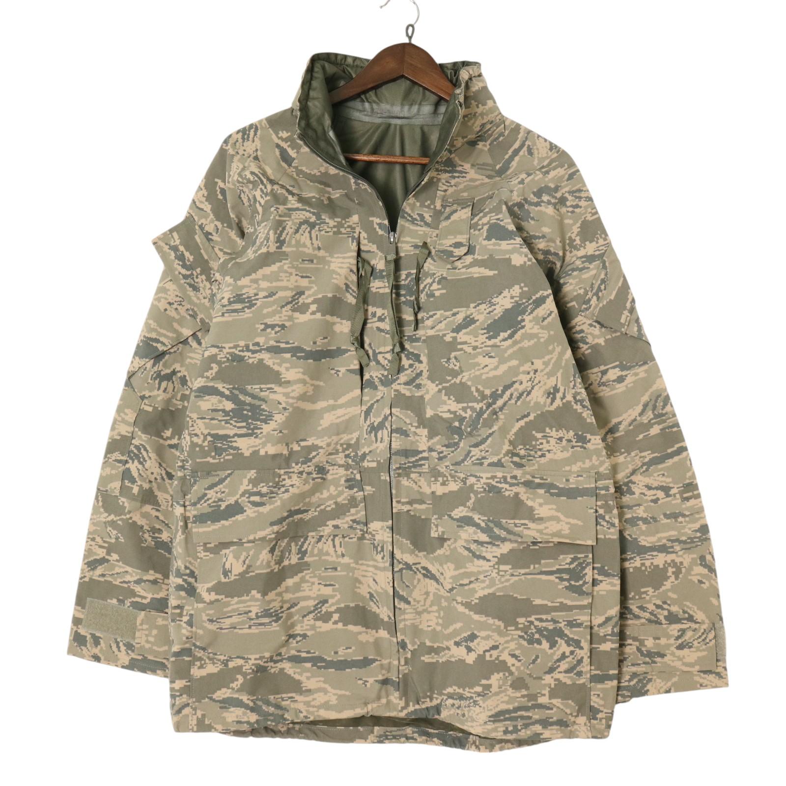 00年代 米軍実物 U.S.AIRFORCE APECS GORETEX パーカージャケット ミリタリー ABUカモ (メンズ SMALL REGULAR) 中古 古着 A1560