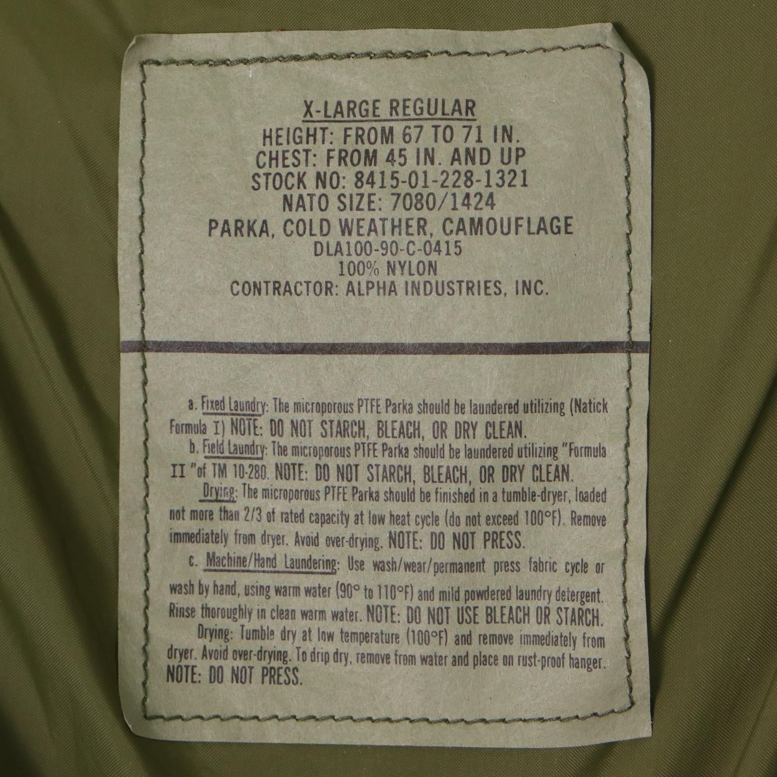 90年代 米軍実物 U.S.ARMY ECWC...の紹介画像3