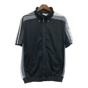 90年代 adidas アディダス トラックジャケット スポーツ ブラック (メンズ F192) 中古 古着 R9863