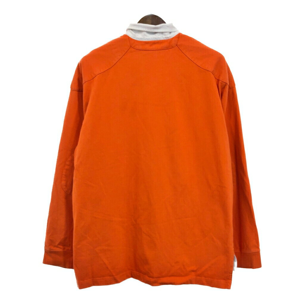Polo by Ralph Lauren ポロ ラルフローレン 長袖ポロシャツ オレンジ (メンズ L) ...