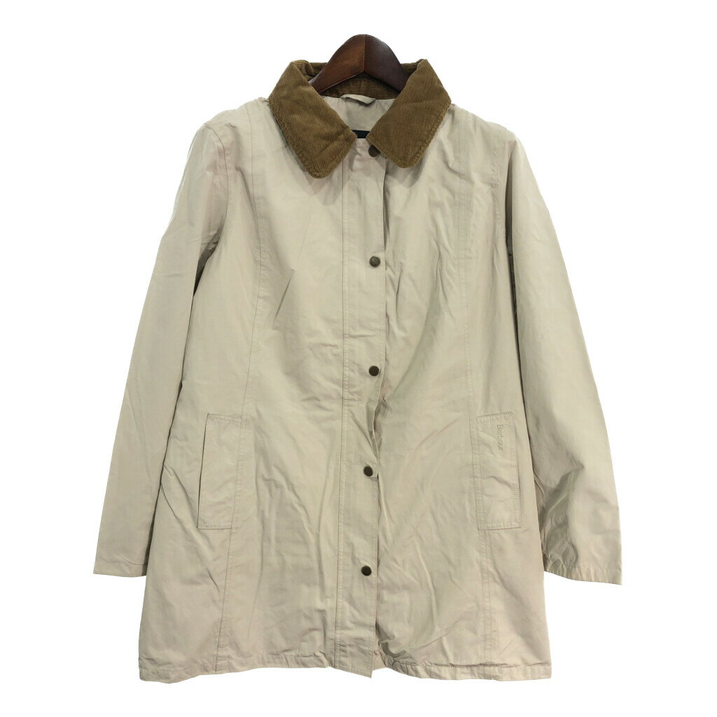 Barbour バブアー カバーオール ジャケット ベージュ (レディース 16) 中古 古着 R9935