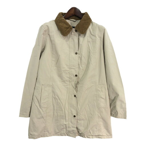 Barbour バブアー カバーオール ジャケット ベージュ (レディース 16) 中古 古着 R9935 Barbour バブアー カバーオール ジャケット ベージュ (レディース 16) 中古 古着 R9935