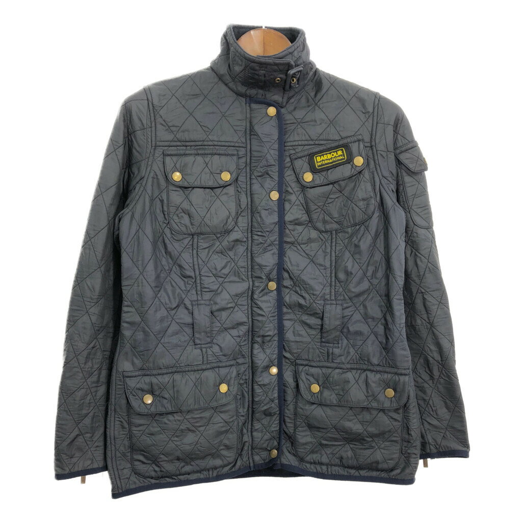 Barbour バブアー INTERNATIONAL インターナショナル キルティングジャケット ネイビー (レディース 10) 中古 古着 S0061