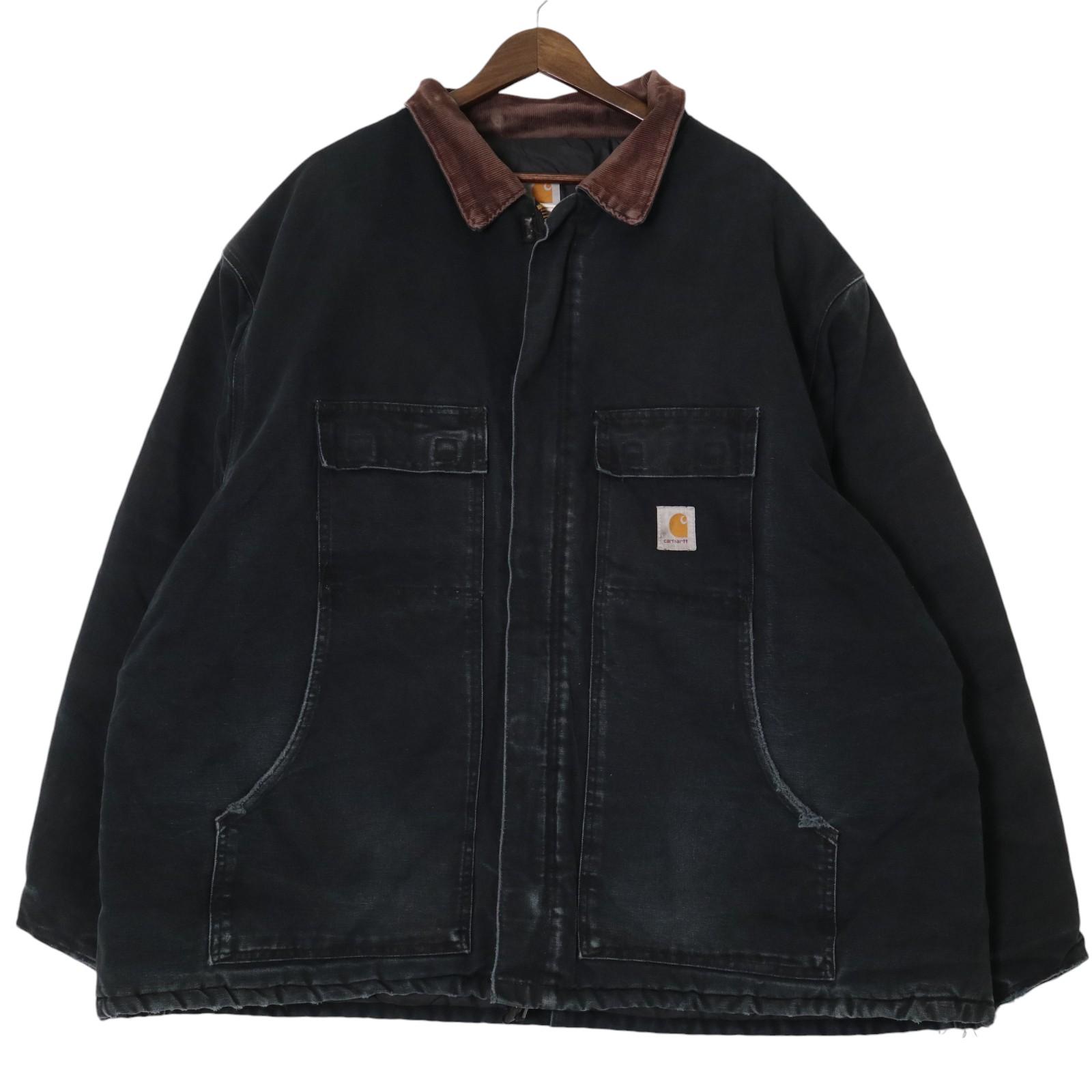 Carhartt カーハート トラディショナルコート 大きいサイズ ワーク ブラック (メンズ XXL相当) 中古 古着 A1653