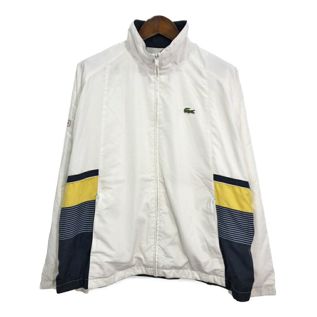 LACOSTE SPORT ラコステ スポーツ ウィンドブレーカージャケット ホワイト (メンズ 8/192) 中古 古着 S0284