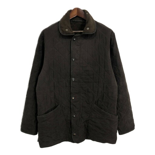 Barbour バブアー MICROFIBER POLARQUILT LONG キルティングコート ブラウン (メンズ L) 中古 古着 S0580 Barbour バブアー MICROFIBER POLARQUILT LONG キルティングコート ブラウン (メンズ L) 中古 古着 S0580