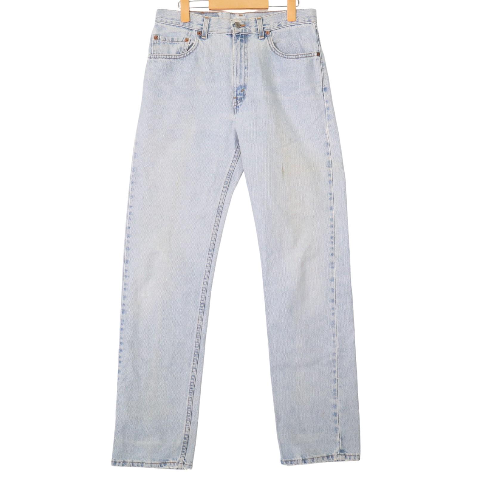 90年代 USA製 Levi's リーバイス 505 デニムパンツ ライトブルー (メンズ W33 L34) 中古 古着 A1715