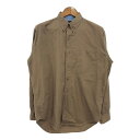 80年代 CHAPS チャップス ボタンダウン 長袖シャツ ラルフローレン ブラウン (メンズ 15 1/2) 中古 古着 S0843(4)