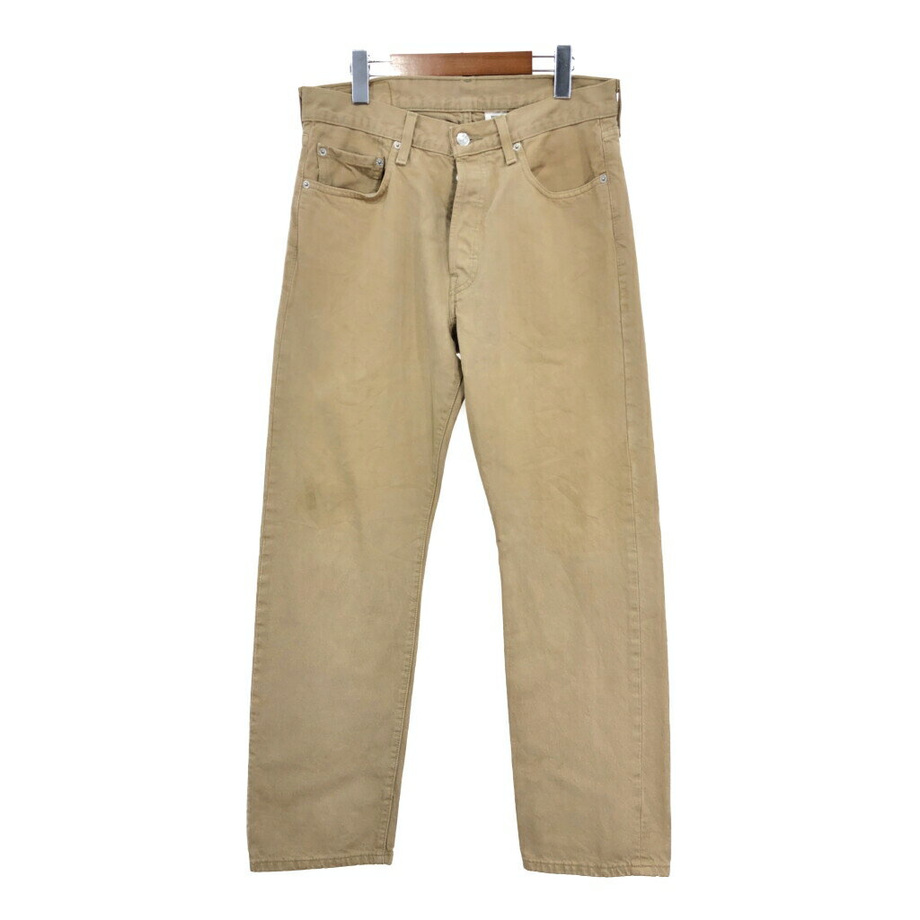 90年代 Levi's リーバイス 501 デニムパンツ ベージュ (メンズ W32 L32) 中古 古着 S0932