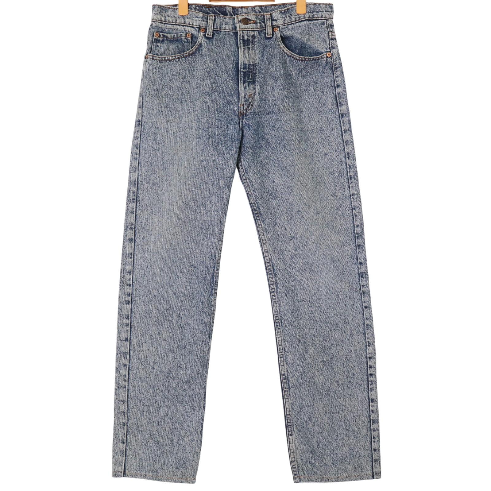 樂天商城 - 90年代 USA製 Levi's リーバイス 505 デニムパンツ ブルー (メンズ W33 L34) 中古 古着 A1761