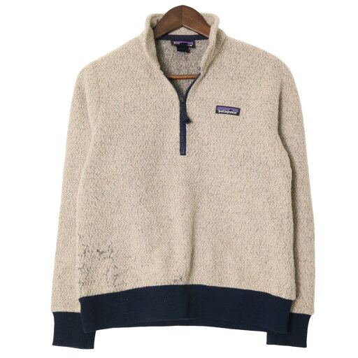 patagonia パタゴニア ウーリエステル フリースジャケット アウトドア アイボリー (メンズ S) 中古 古着 A1809 patagonia パタゴニア ウーリエステル フリースジャケット アウトドア アイボリー (メンズ S) 中古 古着 A1809