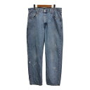 Levi's リーバイス 550 デニムパンツ ブルー (メンズ W34 L32) 中古 古着 S1130(4)