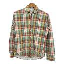steven alan 長袖シャツ チェック マルチカラー (メンズ S相当) 中古 古着 S1198(4)