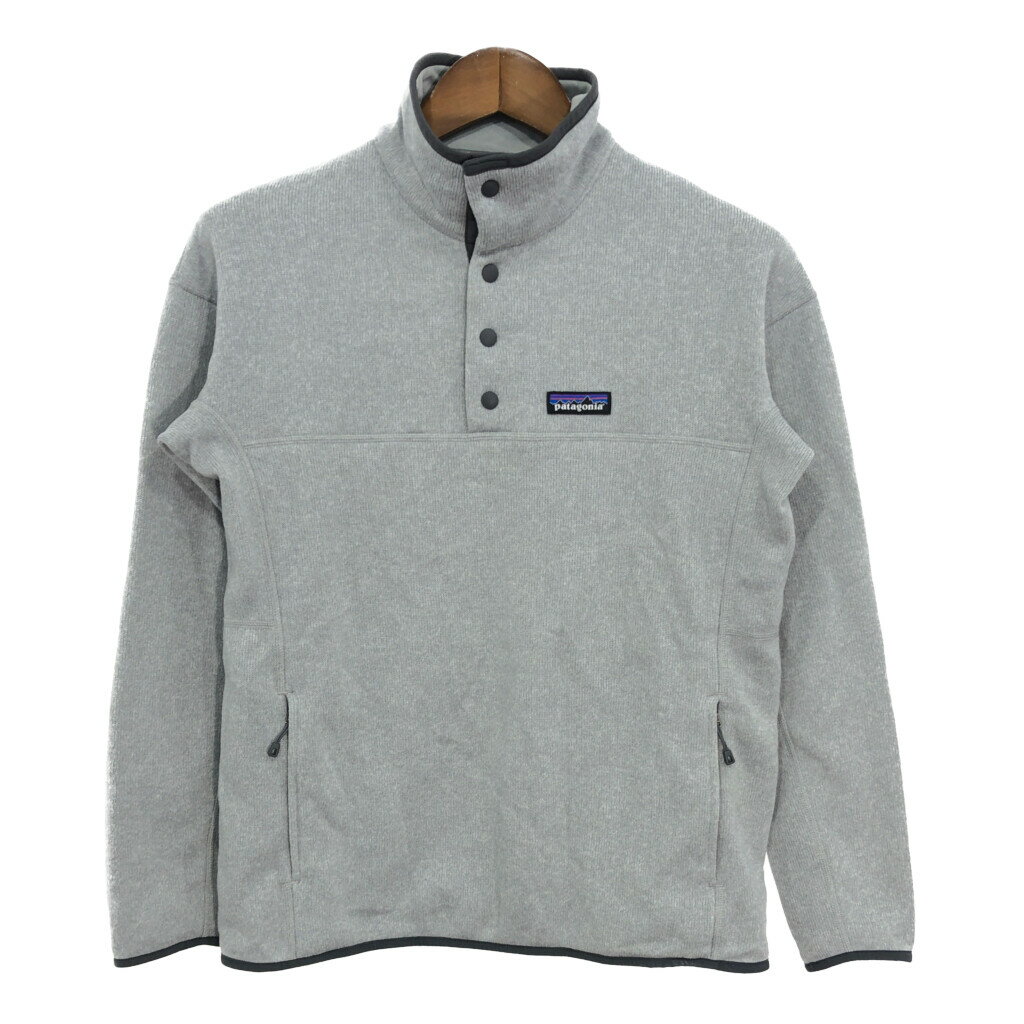 patagonia パタゴニア ベターセーター ハーフスナップ フリースジャケット アウトドア グレー (レディース M) 中古 古着 S1423