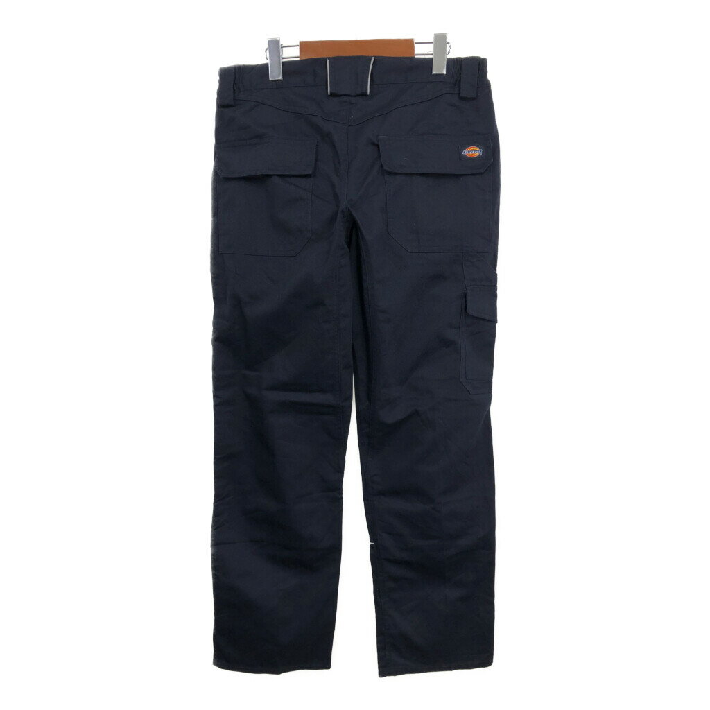 Dickies ディッキーズ ワークパンツ ネイビー (メンズ UK33R) 中古 古着 S1491