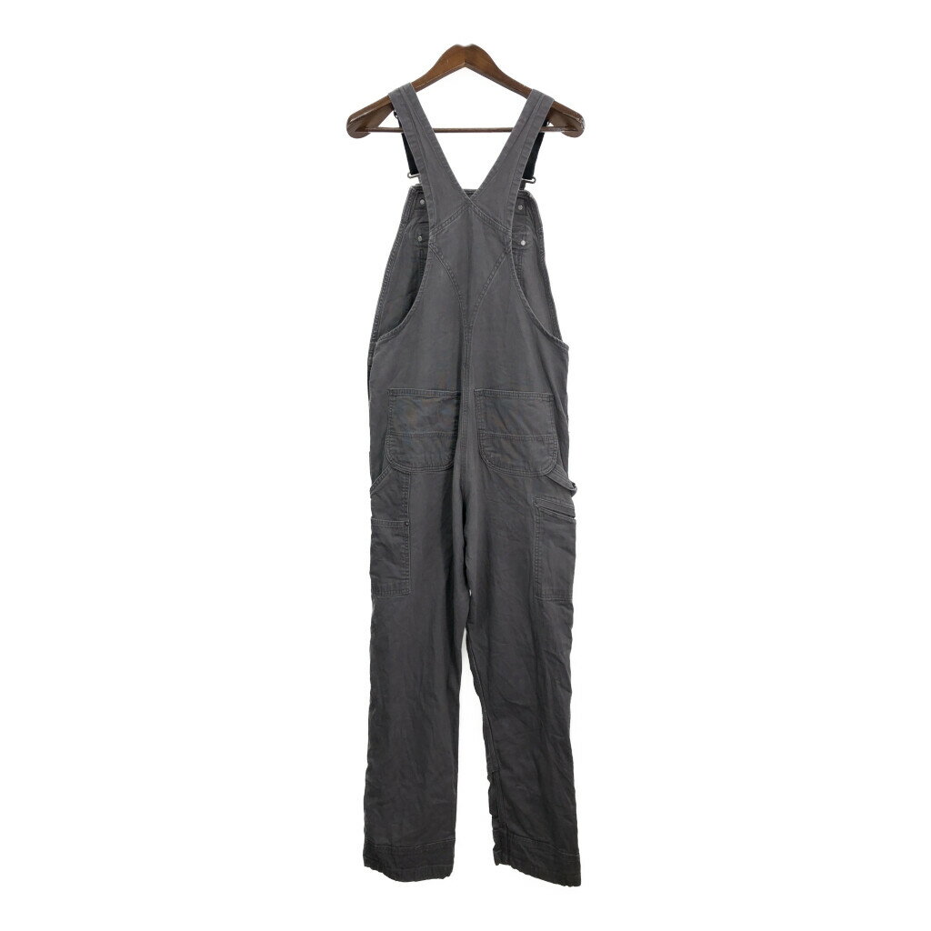 Carhartt カーハート ダック ダブルニー ビブオーバーオール グレー (メンズ W32 L32) 中古 古着 S1667