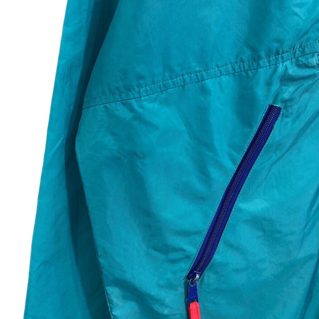 90年代 SIERRA DESIGNS シエラ デザイン アノラックパーカー マウンテンパーカー アウトドア ターコイズブルー(メンズ L) 中古 古着 S1948