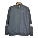 adidas アディダス トラックジャケット スポーツ ブラック (メンズ M) 中古 古着 S1959