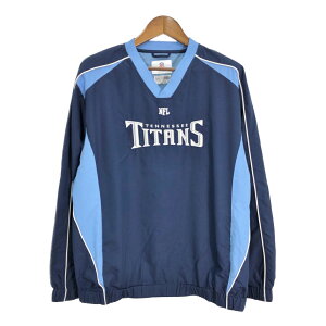 NFL TEAM APPAREL テネシー・タイタンズ プルオーバージャケット アメフト ネイビー (メンズ L) 中古 古着 S1988