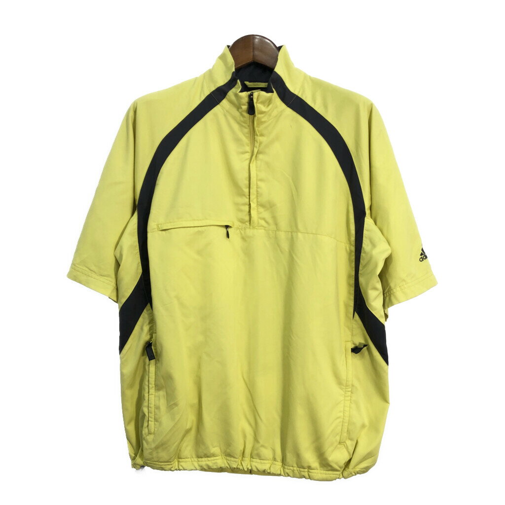 adidas アディダス ウィンドブレーカージャケット スポーツ イエロー (メンズ L) 中古 古着 S1991