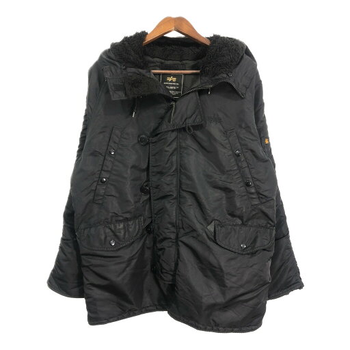ALPHA INDUSTRIES アルファ インダストリーズ N-3B フライトジャケット ミリタリー ブラック (メンズ M) 中古 古着 S2032 ALPHA INDUSTRIES アルファ インダストリーズ N-3B フライトジャケット ミリタリー ブラック (メンズ M) 中古 古着 S2032