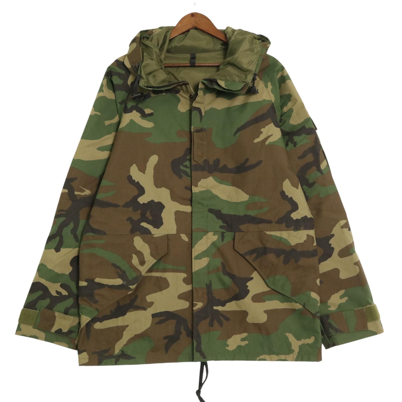 Rakuten - 90年代 米軍実物 U.S.ARMY ECWCS GEN1 GORE-TEX パーカー ミリタリー ウッドランドカモ (メンズ M相当) 中古 古着 A2096
