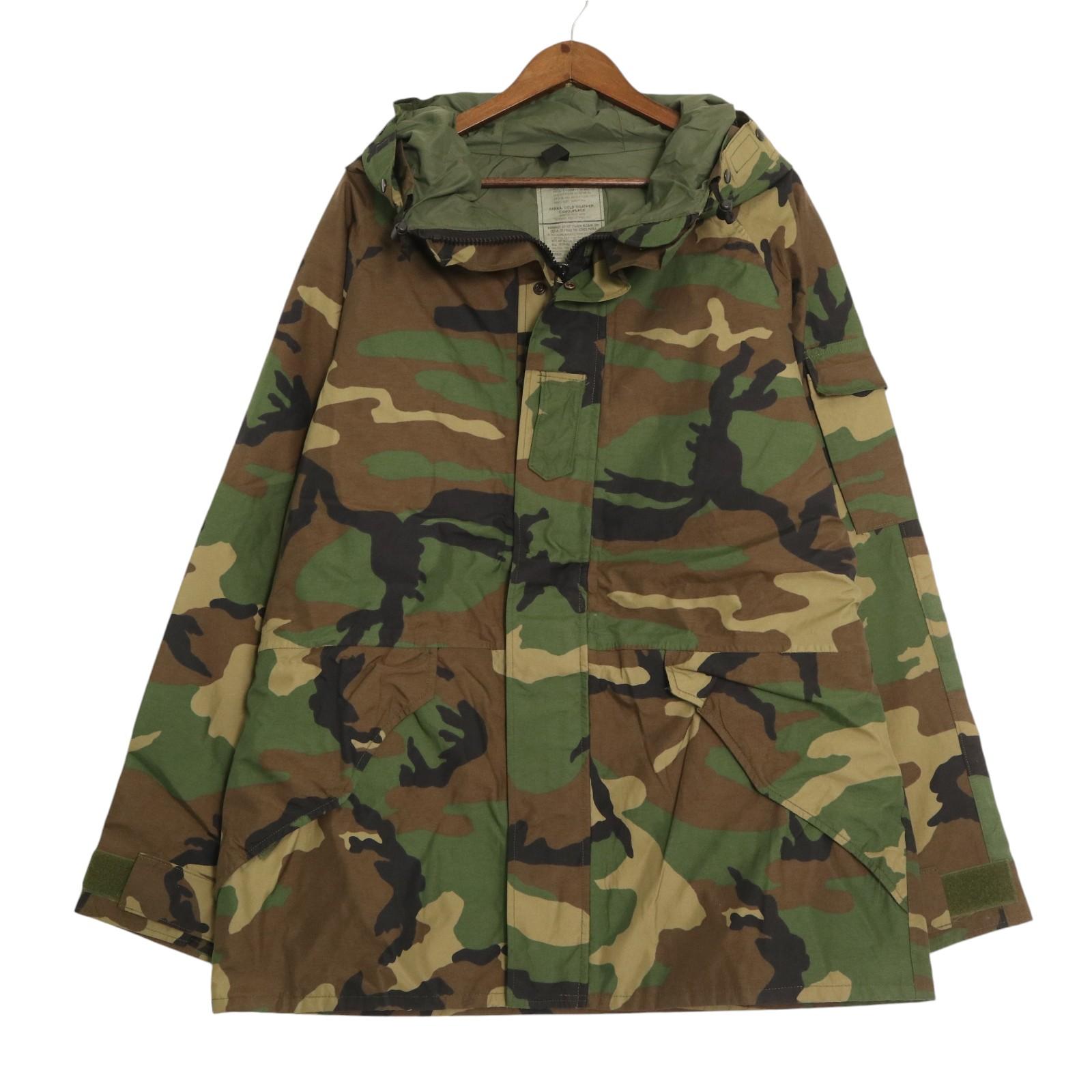 樂天商城 - 00年代 米軍実物 U.S.ARMY ECWCS GEN1 GORE-TEX パーカージャケット ウッドランドカモ (メンズ LARGE LONG) 中古 古着 A2098
