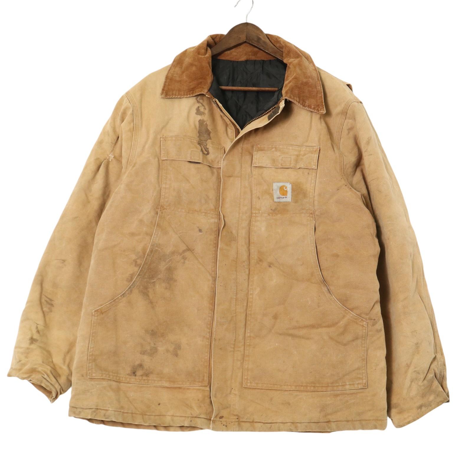 カーハート　ジャケット　ビンテージ　xxl相当 ビッグサイズ 雰囲気系 USA製 Carhartt カーハート デトロイト