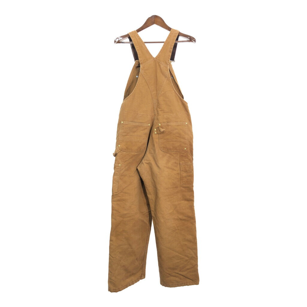 Carhartt カーハート オーバーオール ワーク ライトブラウン(メンズ) 中古 古着 S2070