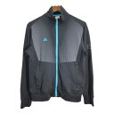 adidas アディダス トラックジャケット スポーツ ブラック (メンズ S) 中古 古着 S2192