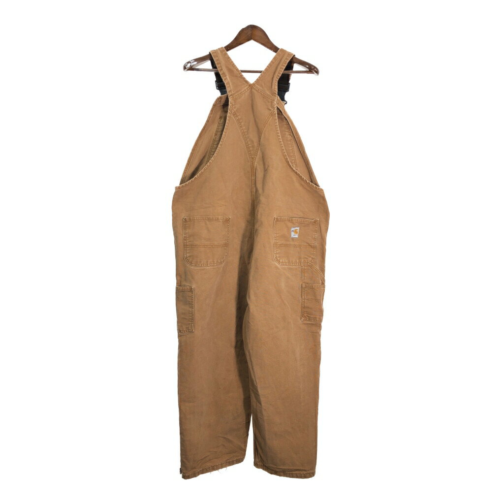 Carhartt カーハート オーバーオール ブラウン (メンズ W42 L30) 中古 古着 S2223