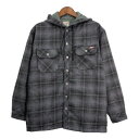 Dickies ディッキーズ ワークジャケット チェック グレー (メンズ L) 中古 古着 S2244