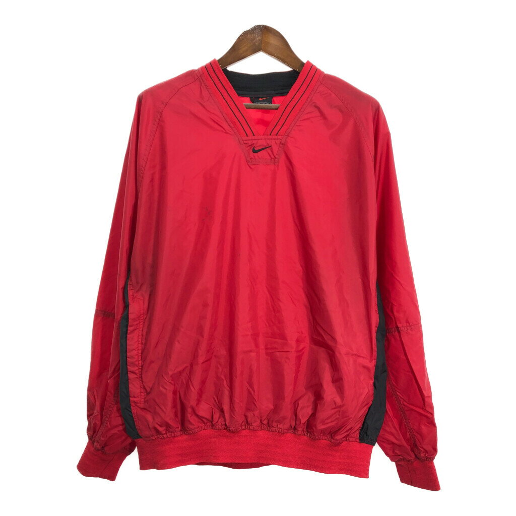 NIKE ナイキ プルオーバージャケット スポーツ レッド (メンズ XL) 中古 古着 S2280