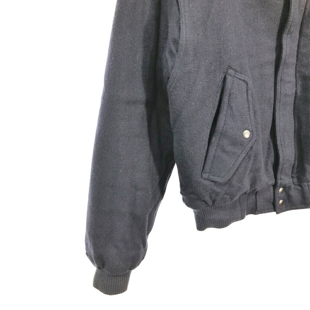 90年代 MEMBERS ONLY 中綿 ウールジャケット ネイビー (メンズ 46) 中古 古着 S2327